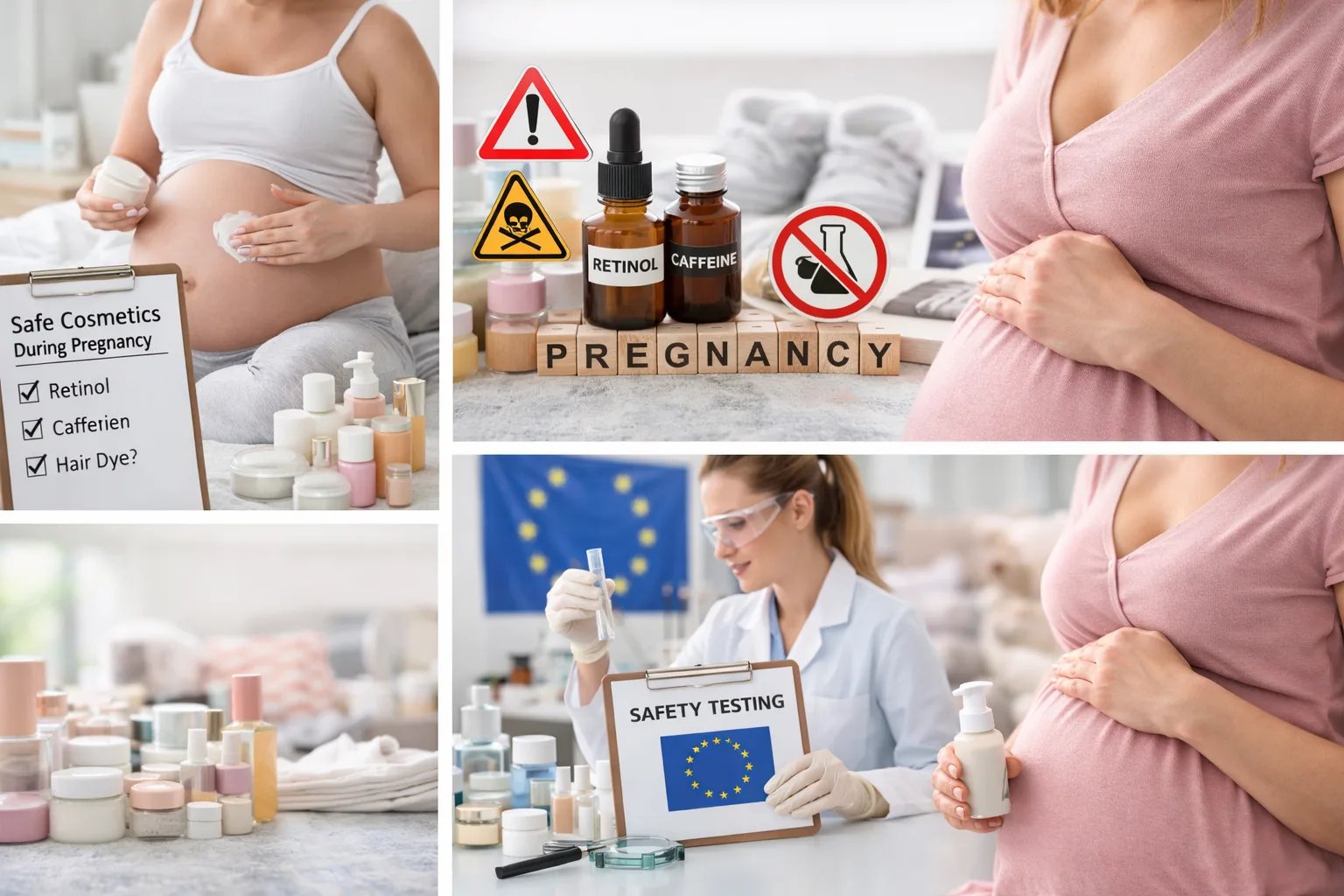 Safe cosmetics during pregnancy: what ingredients to avoid and how EU regulations ensure product safety for you and your baby.